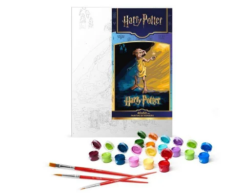 Картина за номерами Harry Potter: Постер з Добі Warner Bros. 40х50 Ідейка (KHO5221)