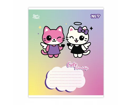 Зошит шкільний Yes Сute friendship А5 12 аркушів клітинка (768648)