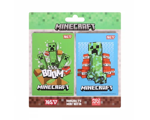 Магниты Yes Minecraft 6х9 см 2 шт 1 (708552)