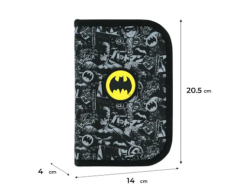 Пенал без наповнення Kite DC Comics, 1 відділення, 2 відвороти (DC26-622)
