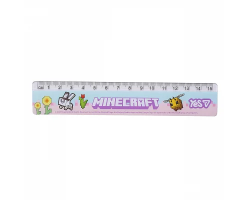Лінійка Yes 15 см Minecraft Spring (370690)