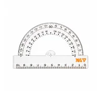 Транспортир Yes Orange Line с линейкой 10 см (370740)