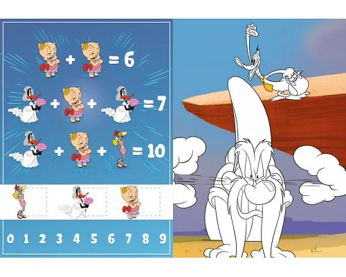 Книжка-розмальовка зі стікерами Looney Tunes: Веселий кролик Ідейка (LCB44)
