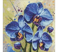 Алмазна мозаїка Ніжна орхідея art_selena_ua 40х40 Ідейка (AMO20275)