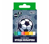 Мел кольоровий Yes Football 12 шт., круглий (400563)