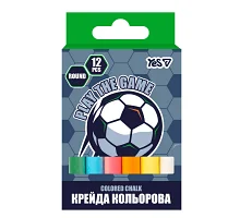 Мел кольоровий Yes Football 12 шт., круглий (400563)