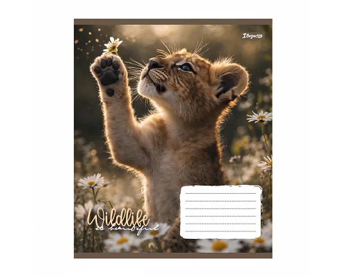 Зошит шкільний 1Вересня Wildlife is beautiful А5 18 аркушів клітинка (769144)