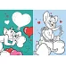 Книжка-розмальовка зі стікерами Tom and Jerry: День Святого Валентина Warner Bros. 21x29 Ідейка (LCB38)