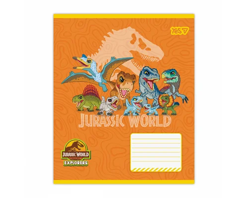 Зошит шкільний Yes Jurassic World Dino А5 12 аркушів клітинка (768711)