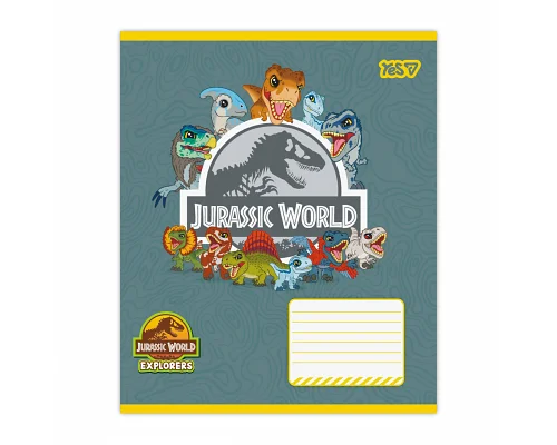 Зошит шкільний Yes Jurassic World Dino А5 12 аркушів клітинка (768711)