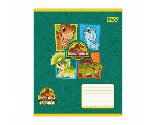 Зошит шкільний Yes Jurassic World Dino А5 12 аркушів клітинка (768711)