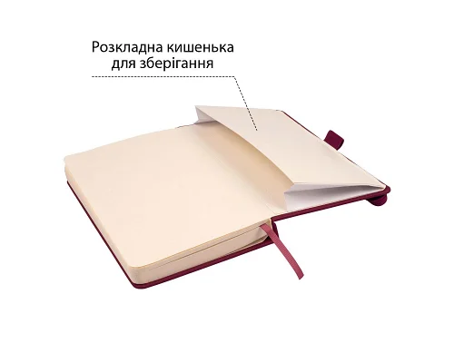 Скетчбук SANTI для графіки 13х21см 80 арк. тверда обкладинка PU 110г/м2 сливовий (743363)