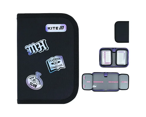Пенал без наповнення Kite Monster High, 1 відділення, 2 відвороти (MH26-622)