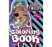 Книжка-розмальовка зі стікерами Tweens Emma Emo 21x29 Ідейка (LCB8)