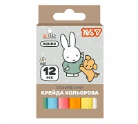Крейда кольорова Yes Miffy 12 шт., кругла (400564)