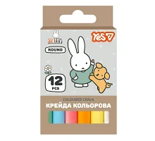 Крейда кольорова Yes Miffy 12 шт., кругла (400564)