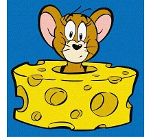 Картина за номерами Tom and Jerry: Любитель сиру Warner Bros 25х25 Ідейка (KHO1371)