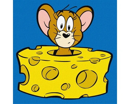 Картина за номерами Tom and Jerry: Любитель сиру Warner Bros 25х25 Ідейка (KHO1371)