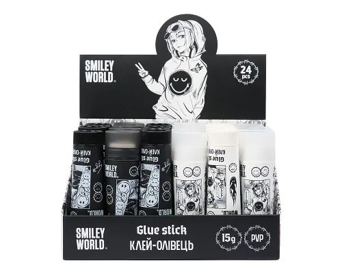 Клей-олівець PVP Yes Smiley World трикутний 15г (320316)