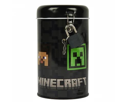 Скарбничка кругла Yes Minecraft Heroes металева 13 х 7,6 см (708577)