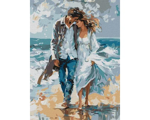 Картина за номерами Пара на узбережжі art.solomiia 30х40 Ідейка (KHO8479)