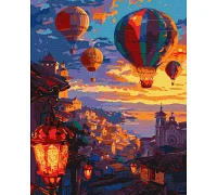 Картина за номерами Небо повітряних куль art_selena_ua 40х50 Ідейка (KHO6451)