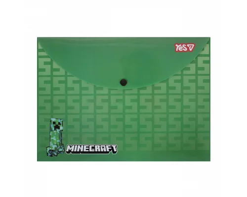 Папка-конверт Yes А4 на кнопці Minecraft Creeper (492336)