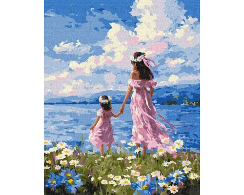 Картина за номерами Мати і дочка art_selena_ua 40х50 Ідейка (KHO8758)