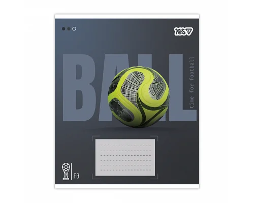 Зошит шкільний Yes Ball А5 12 аркушів лінія (768677)