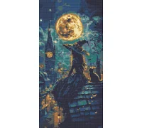 Алмазна мозаїка Юна відьма 40x80 см Орігамі (OD5130)