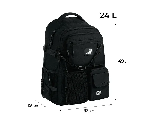 Рюкзак Kite Education teens Fear Less спинка 49 см (K26-1018XL-1)