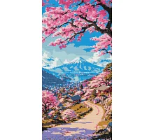 Алмазна мозаїка Краса японської сакури 40x80 см Орігамі (OD5141)