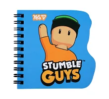 Блокнот фігурний Yes Stumble Guys Blue 100x100 30 аркушів клітинка (152186)