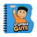 Блокнот фигурный Yes Stumble Guys Blue 100x100 30 листов клетка (152186)