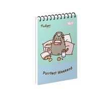 Зошит для записів Yes Pusheen Sweet Day одинарна спіраль А6/80 аркушів (152462)