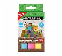 Крейда кольорова Yes Minecraft JUMBO 3 штуки (400552)