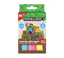 Мел цветной Yes Minecraft JUMBO 3 штуки (400552)