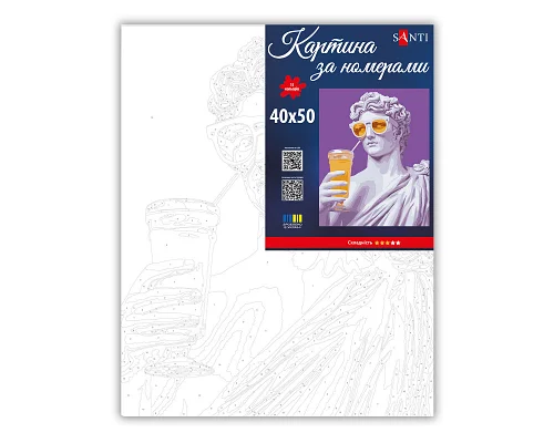 Картина за номерами SANTI Грецький Бог 40х50 см (955774)