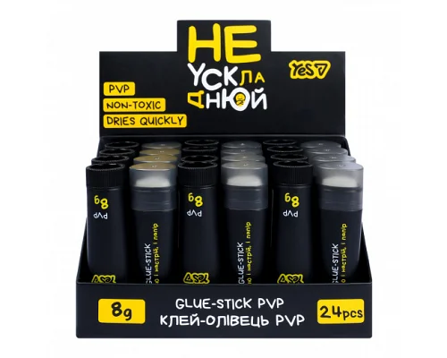 Клей-олівець PVP Yes Не ускладнюй! 8г тригранний (320308)