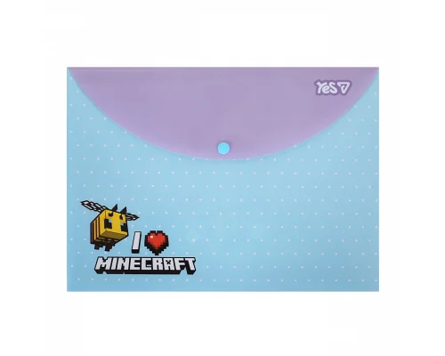 Папка-конверт Yes А4 на кнопці Minecraft.Spring (492337)