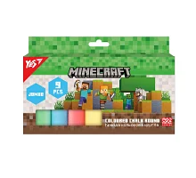 Крейда кольорова Yes Minecraft JUMBO 9 штук (400561)