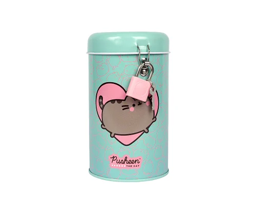 Скарбничка кругла Yes Pusheen металева 13 х 7,6 см (708579)