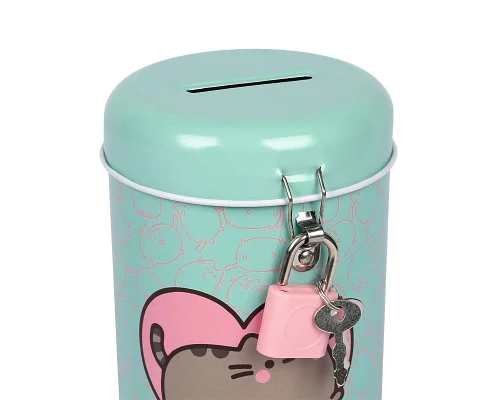 Скарбничка кругла Yes Pusheen металева 13 х 7,6 см (708579)