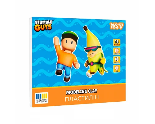 Пластилін Yes Stumble Guys 16 кольорів 320 г (540724)