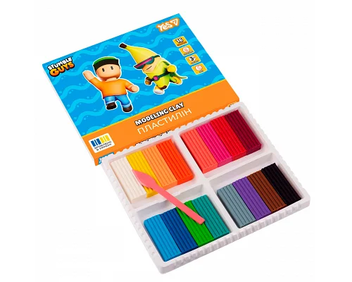 Пластилін Yes Stumble Guys 16 кольорів 320 г (540724)