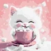 Картина за номерами Какао для котика (картина № 2) art_selena_ua 30х30 Ідейка (KHO6770)