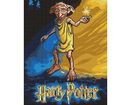 Алмазна мозаїка Harry Potter: Постер з Добі 40х50 см Ідейка (AMO20373)