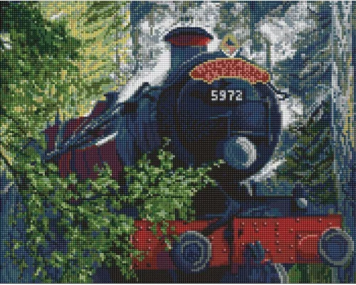 Алмазна мозаїка Harry Potter: Дорога до Гоґвортсу 40х50 см Ідейка (AMO20369)