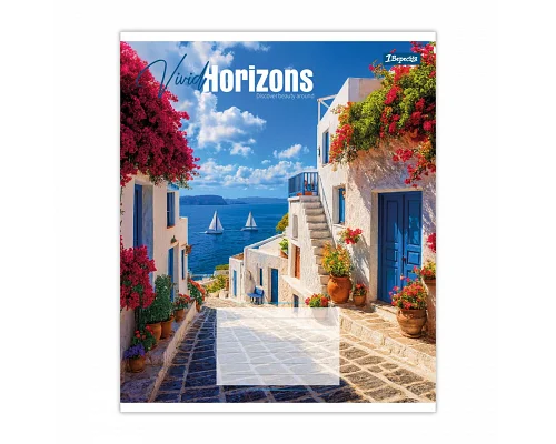 Зошит шкільний 1Вересня Vivid horizons А5 24 аркушів клітинка 1 Вересня (768988)