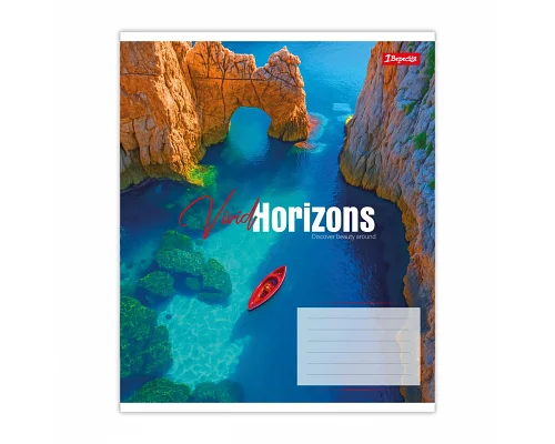 Зошит шкільний 1Вересня Vivid horizons А5 24 аркушів клітинка 1 Вересня (768988)